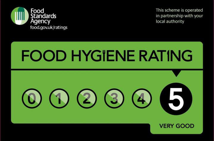 Food hygiene rating 5 – very good